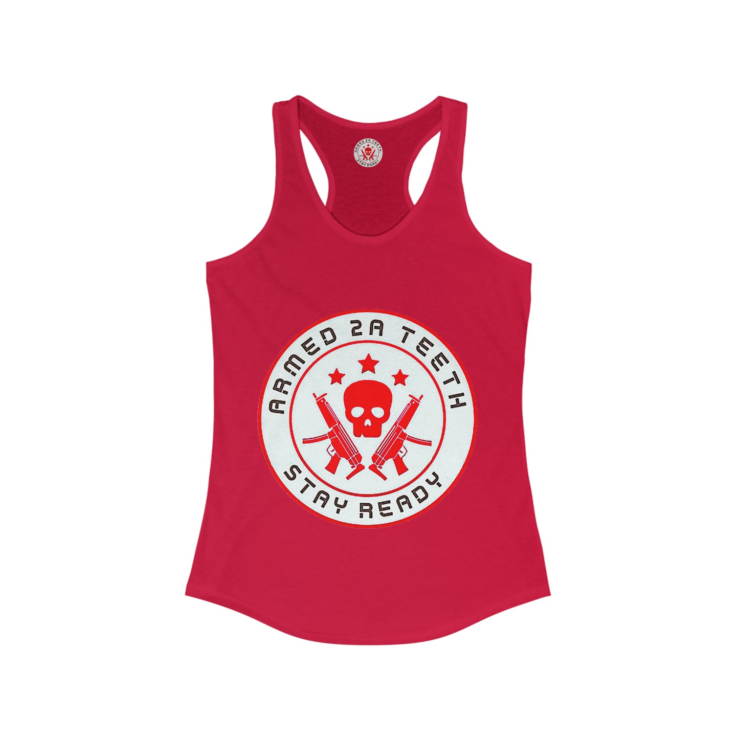 Armed 2A Teeth 2nd Amendment Women's Ideal Racerback Tank