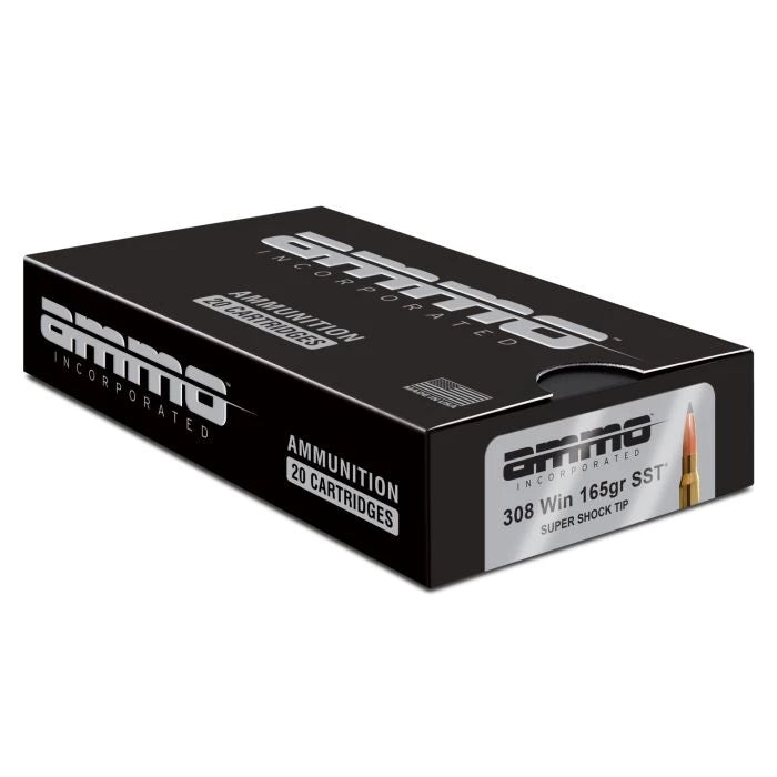 Ammo Inc Signature Hunt .308 Win Rifle Ammo - 165 Grain | Super Shock Tip