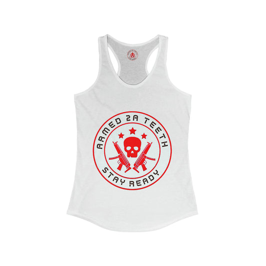 Armed 2A Teeth 2nd Amendment Women's Ideal Racerback Tank