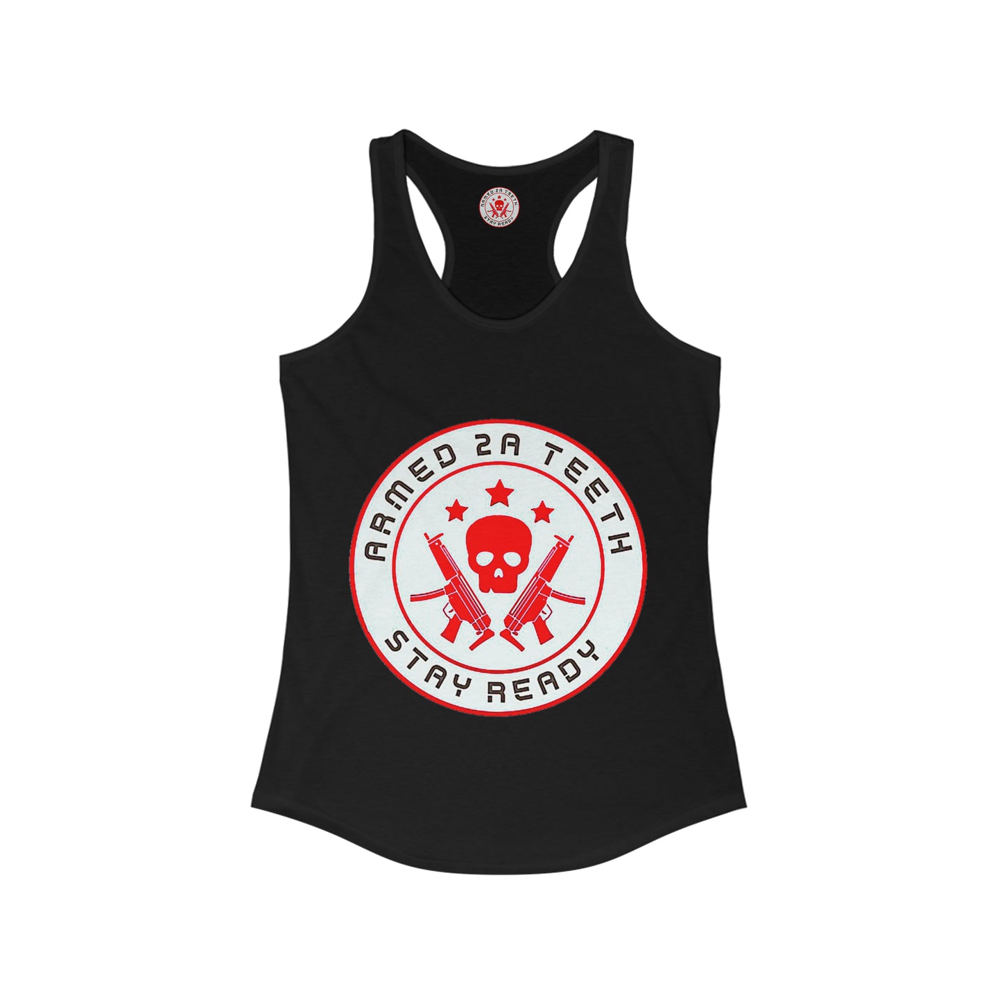 Armed 2A Teeth 2nd Amendment Women's Ideal Racerback Tank