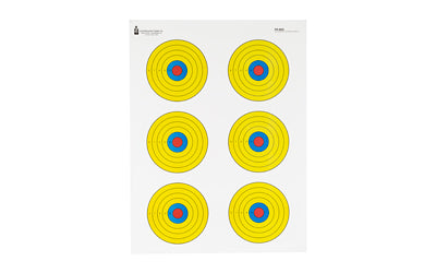 ACTION TGT BRIGHT 6 BULLSEYE 100PK