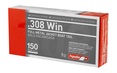 AGUILA 308WIN 150GR FMJBT 20rds