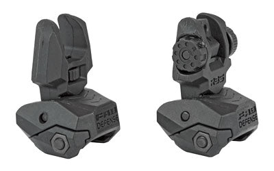 FAB DEF POLY FLIP-UP SIGHT SET BLK