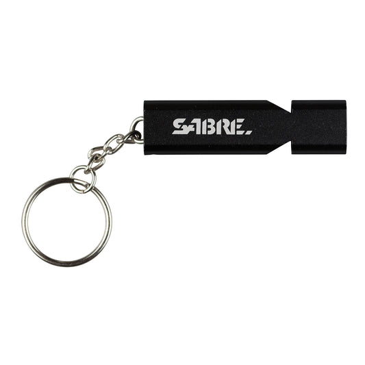 Sabre Whistle W/lanyard Black