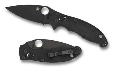 SPYDERCO MANIX 2 BLACK BLADE 3.375"