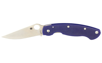 SPYDERCO MILITARY MODEL G-10 BLUE