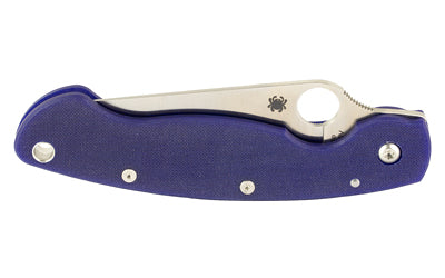 SPYDERCO MILITARY MODEL G-10 BLUE