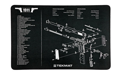 TEKMAT PISTOL MAT 1911 BLK