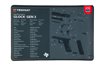 TEKMAT PISTOL MAT FOR GLOCK GEN3