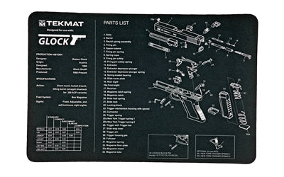 TEKMAT PISTOL MAT FOR GLOCK BLK