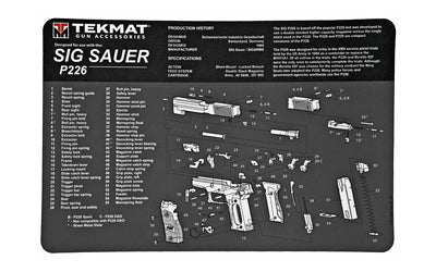 TEKMAT PISTOL MAT SIG P226 BLK