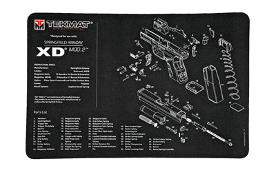 TEKMAT PISTOL MAT SPRNGFLD XD BLK