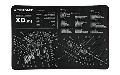 TEKMAT PISTOL MAT SPRNGFLD XD BLK