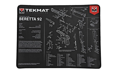 TEKMAT ULTRA PSTL MAT BERETTA 92 BLK