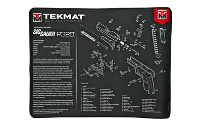 TEKMAT ULTRA PSTL MAT SIG P320 BLK