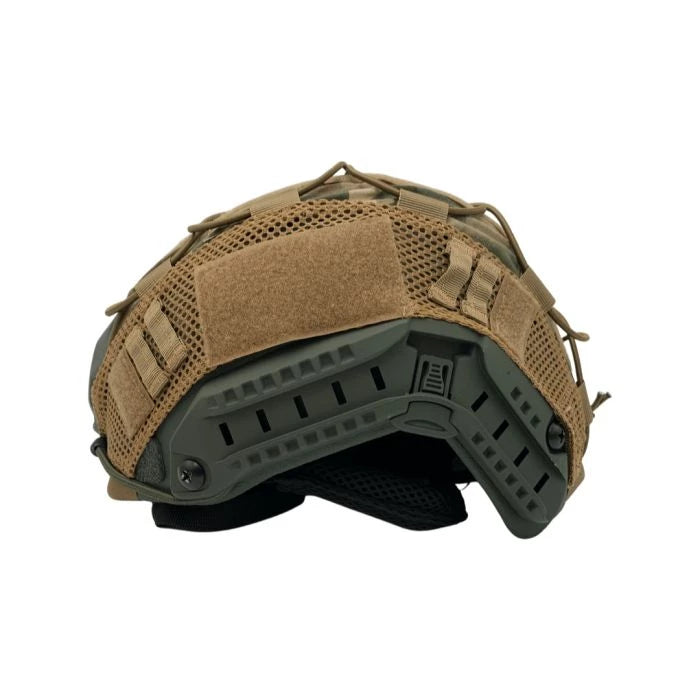 Guard Dog Tactical Level IIIa Ballistic Helmet - Universal Fit | 3.5 Lbs/Per | Green | Multicam Cover