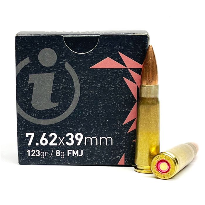 Igman 7.62x39 Rifle Ammo - 123 Grain | FMJ 15rd box