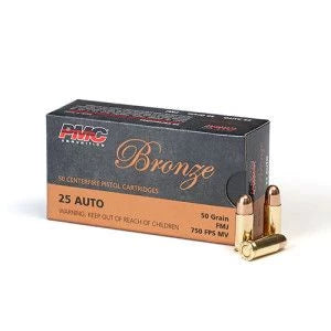 PMC BRNZ 25ACP 50GR FMJ 50rds