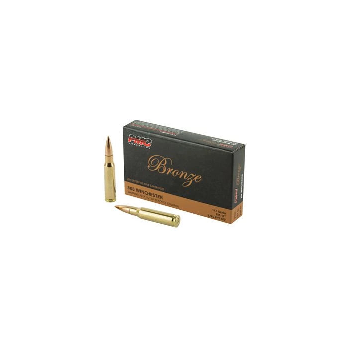 PMC Bronze .308 Winchester Rifle Ammo - 147 Grain | FMJ-BT 500rds