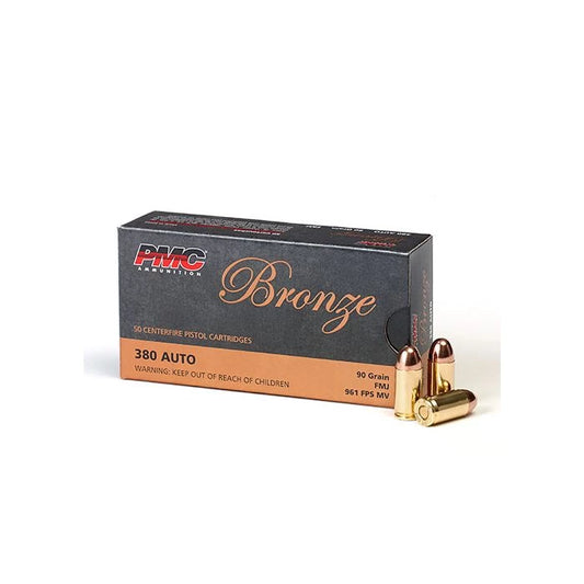 PMC BRNZ 380ACP 90GR FMJ 50rds