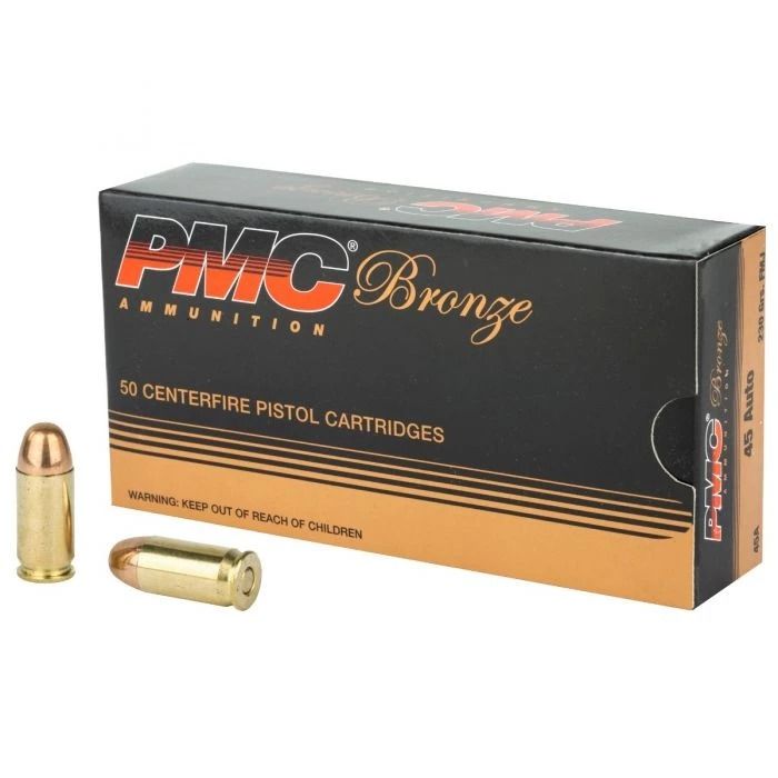 PMC Bronze .45 ACP Handgun Ammo - 230 Grain | FMJ