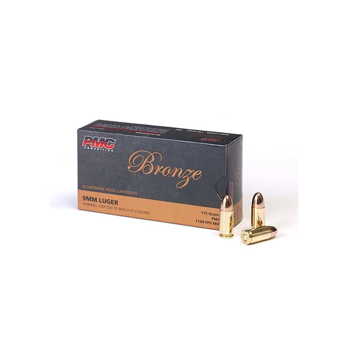 PMC BRNZ 9MM 115GR FMJ 50rds