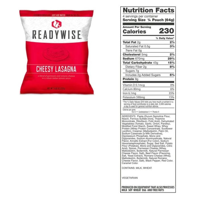 ReadyWise 16 Serving Emergency Food Supply - Favorites Box