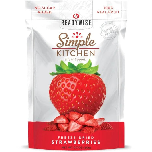 ReadyWise Freeze-Dried Strawberries - 6 Pack