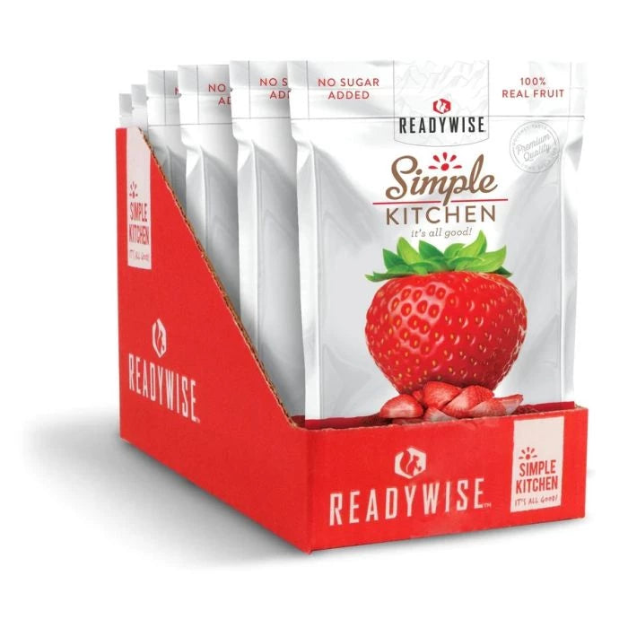 ReadyWise Freeze-Dried Strawberries - 6 Pack