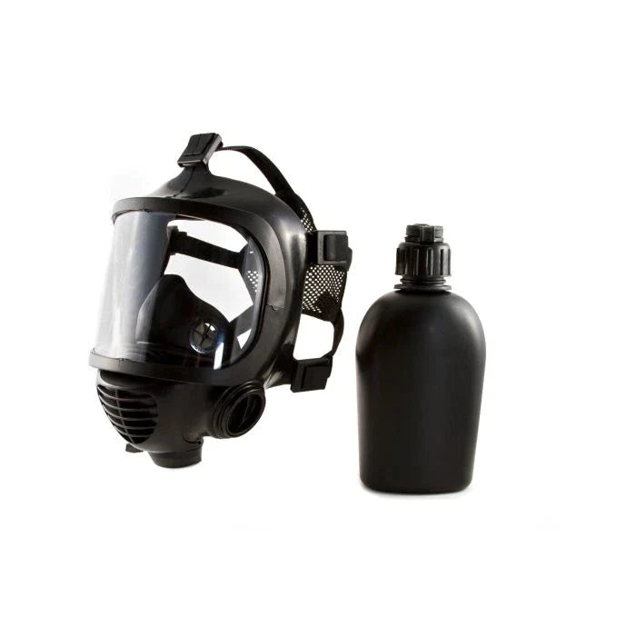 MIRA Safety CM-7M Military Gas Mask - Large | Includes Pre-installed Hydration System & Canteen | CBRN Protection Military Special Forces, Police Squads, and Rescue Teams