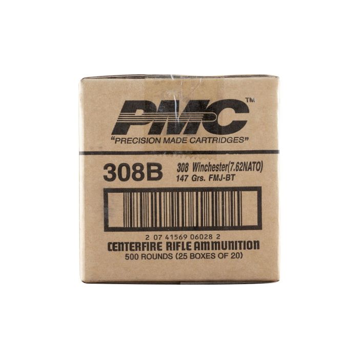 PMC Bronze .308 Winchester Rifle Ammo - 147 Grain | FMJ-BT 500rds